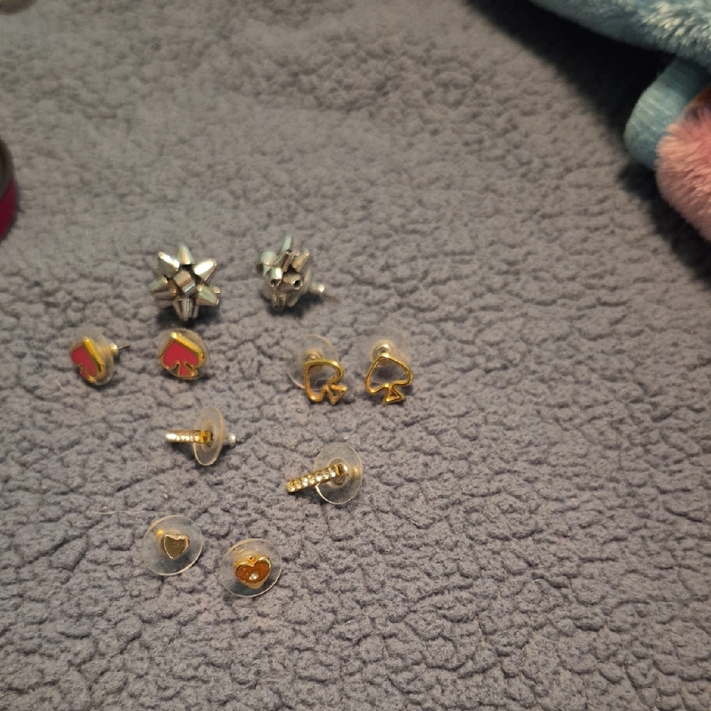 Lot (5 pairs) kate spade Gold and Silver Star Earrings